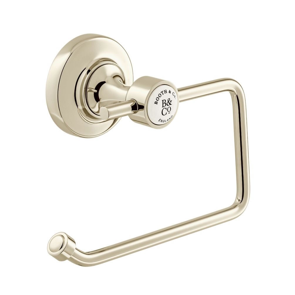 Cutout image of Booth & Co. Axbridge Nickel Toilet Roll Holder